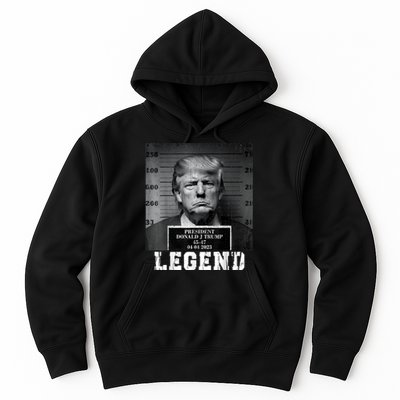 Trump 2024 Mugshot President Legend Hoodie