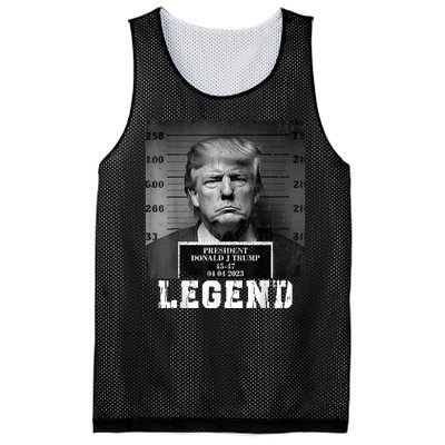 Trump 2024 Mugshot President Legend Mesh Reversible Basketball Jersey Tank