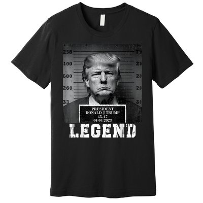 Trump 2024 Mugshot President Legend Premium T-Shirt