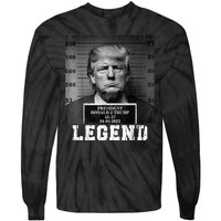 Trump 2024 Mugshot President Legend Tie-Dye Long Sleeve Shirt