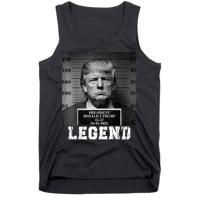 Trump 2024 Mugshot President Legend Tank Top