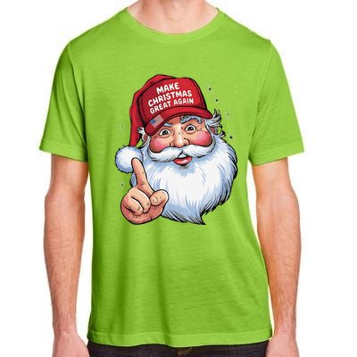 Trump 2024 Make Christmas Great Again Funny Santa Adult ChromaSoft Performance T-Shirt