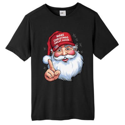 Trump 2024 Make Christmas Great Again Funny Santa Tall Fusion ChromaSoft Performance T-Shirt