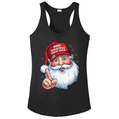 Trump 2024 Make Christmas Great Again Funny Santa Ladies PosiCharge Competitor Racerback Tank