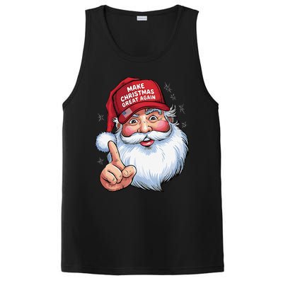 Trump 2024 Make Christmas Great Again Funny Santa PosiCharge Competitor Tank