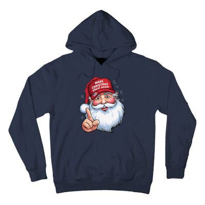 Trump 2024 Make Christmas Great Again Funny Santa Tall Hoodie