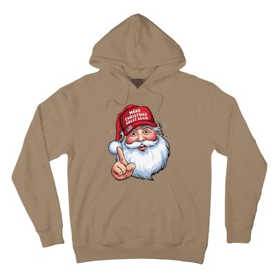 Trump 2024 Make Christmas Great Again Funny Santa Hoodie