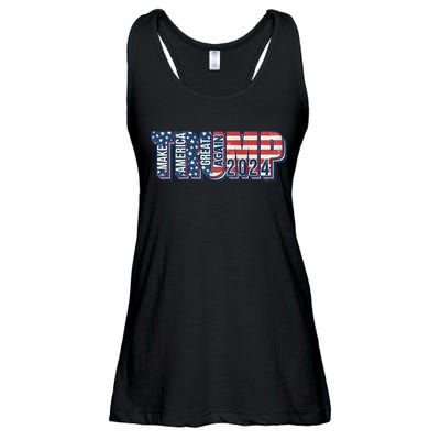 Trump 2024 Make America Great Again Ladies Essential Flowy Tank