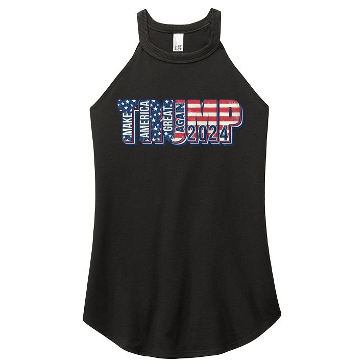 Trump 2024 Make America Great Again Women's Perfect Tri Rocker Tank