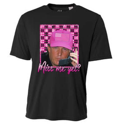 Trump 2024 Miss Me Yet Pink Funny Design Cooling Performance Crew T-Shirt