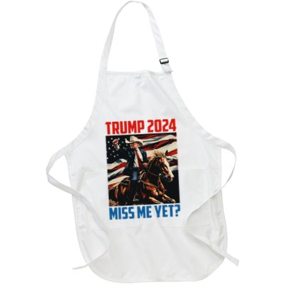 Trump 2024 Miss Me Yet 4th Of July America Independence Day Apron