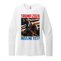 Trump 2024 Miss Me Yet 4th Of July America Independence Day Womens CVC Long Sleeve Shirt