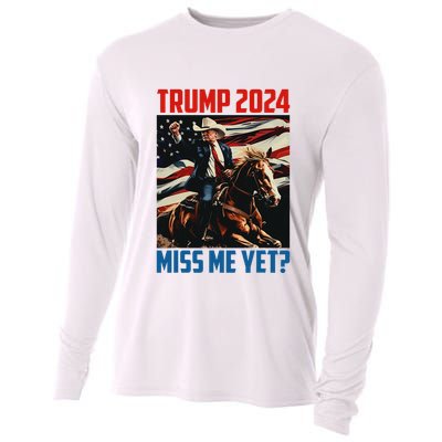 Trump 2024 Miss Me Yet 4th Of July America Independence Day Cooling Performance Long Sleeve Crew