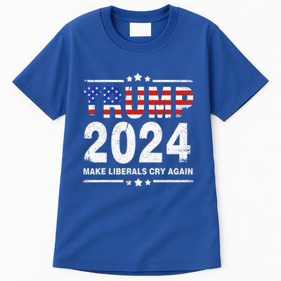 Trump 2024 Make Liberals Cry Again Tall T-Shirt