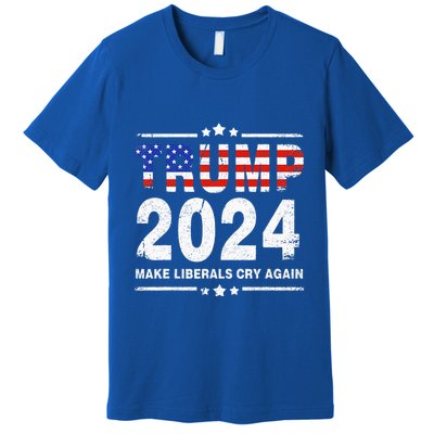 Trump 2024 Make Liberals Cry Again Premium T-Shirt