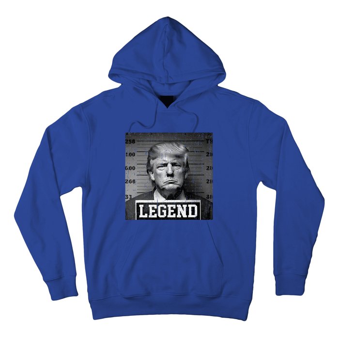 Trump 2024 Mugshot President Legend Hoodie