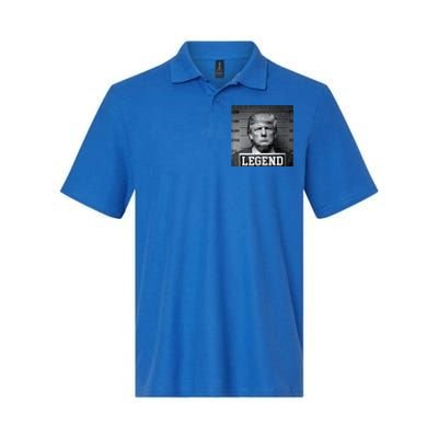 Trump 2024 Mugshot President Legend Softstyle Adult Sport Polo