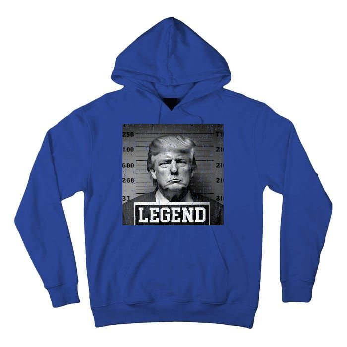 Trump 2024 Mugshot President Legend Tall Hoodie