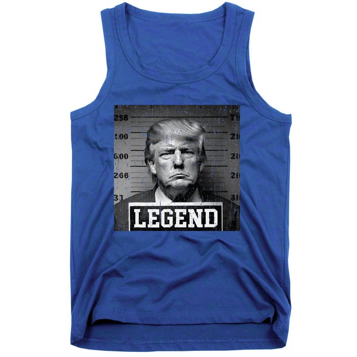 Trump 2024 Mugshot President Legend Tank Top