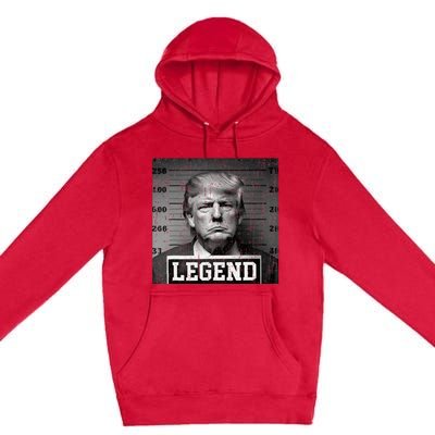 Trump 2024 Mugshot President Legend Premium Pullover Hoodie