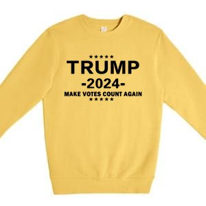 Trump 2024 Make Vote Count Again The Us Election Day Premium Crewneck Sweatshirt