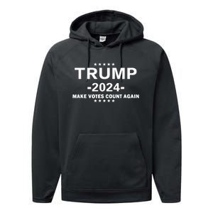 Trump 2024 Make Vote Count Again The Us Election Day Performance Fleece Hoodie