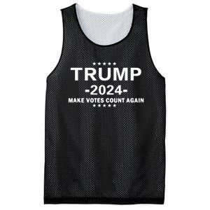 Trump 2024 Make Vote Count Again The Us Election Day Mesh Reversible Basketball Jersey Tank