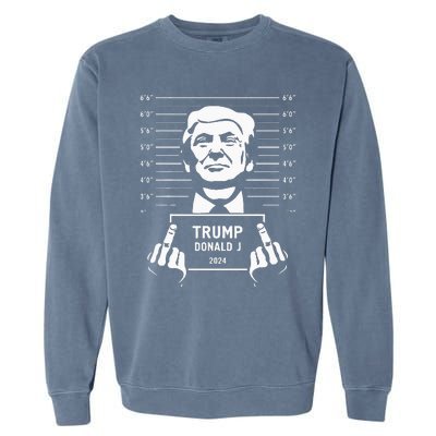 Trump 2024 Mugshot Style Poster Garment-Dyed Sweatshirt