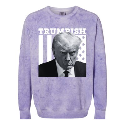 Trumpish 2024 Make America Great Again Colorblast Crewneck Sweatshirt