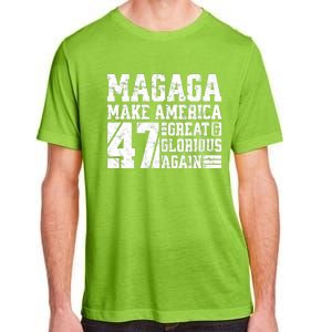 Trump 2024 MAGAGA Shirt Magaga Make America Great And Glorious Again 47 Adult ChromaSoft Performance T-Shirt