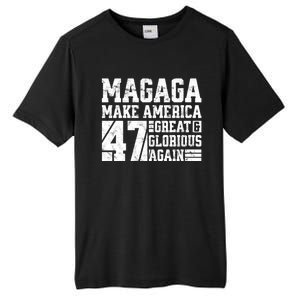 Trump 2024 MAGAGA Shirt Magaga Make America Great And Glorious Again 47 Tall Fusion ChromaSoft Performance T-Shirt