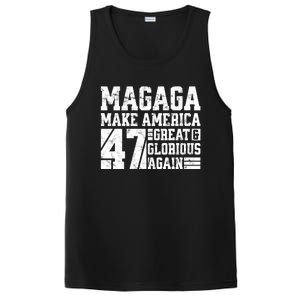 Trump 2024 MAGAGA Shirt Magaga Make America Great And Glorious Again 47 PosiCharge Competitor Tank