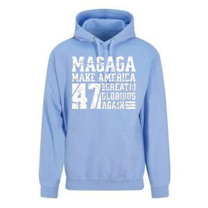 Trump 2024 MAGAGA Shirt Magaga Make America Great And Glorious Again 47 Unisex Surf Hoodie