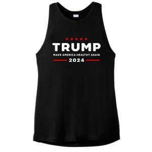 Trump 2024 Make America Healthy Again Ladies PosiCharge Tri-Blend Wicking Tank