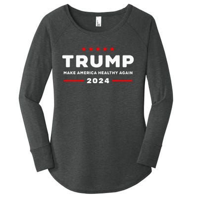 Trump 2024 Make America Healthy Again Women's Perfect Tri Tunic Long Sleeve Shirt