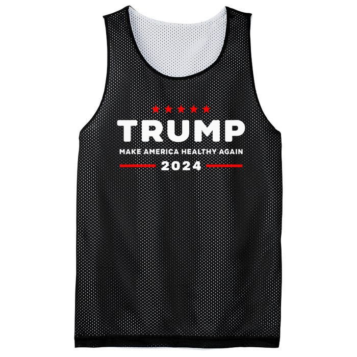 Trump 2024 Make America Healthy Again Mesh Reversible Basketball Jersey Tank