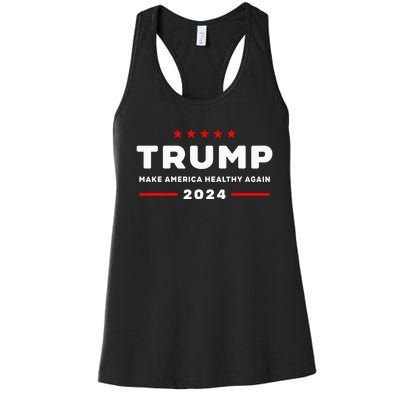 Trump 2024 Make America Healthy Again Women's Racerback Tank