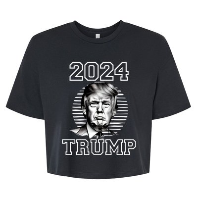 Trump 2024: MAGA Patriot Reelect Keep America Great! Bella+Canvas Jersey Crop Tee