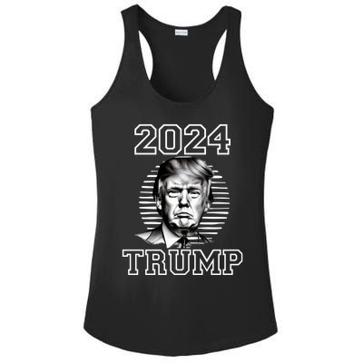 Trump 2024: MAGA Patriot Reelect Keep America Great! Ladies PosiCharge Competitor Racerback Tank