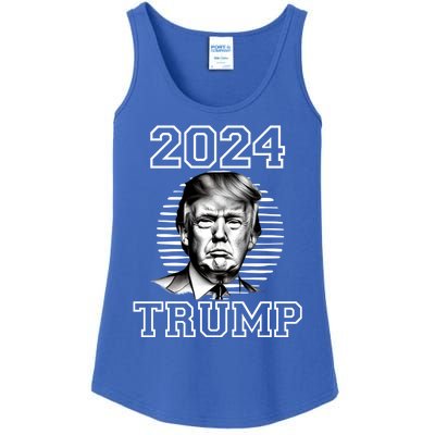 Trump 2024: MAGA Patriot Reelect Keep America Great! Ladies Essential Tank