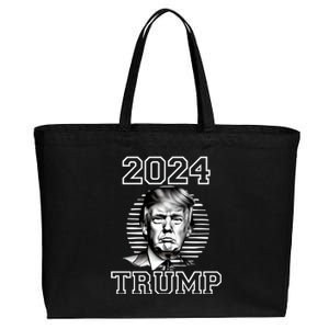 Trump 2024: MAGA Patriot Reelect Keep America Great! Cotton Canvas Jumbo Tote