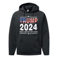 Trump 2024 Make Liberals Cry Again Performance Fleece Hoodie