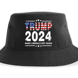 Trump 2024 Make Liberals Cry Again Sustainable Bucket Hat