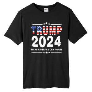 Trump 2024 Make Liberals Cry Again Tall Fusion ChromaSoft Performance T-Shirt