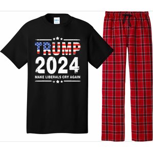 Trump 2024 Make Liberals Cry Again Pajama Set