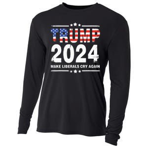 Trump 2024 Make Liberals Cry Again Cooling Performance Long Sleeve Crew