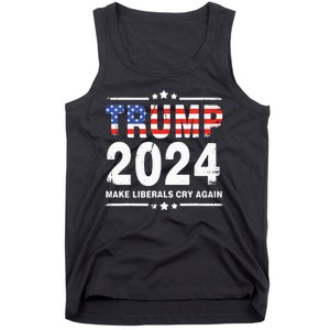 Trump 2024 Make Liberals Cry Again Tank Top