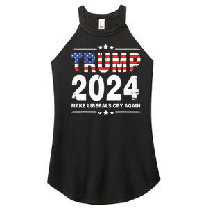 Trump 2024 Make Liberals Cry Again Women's Perfect Tri Rocker Tank