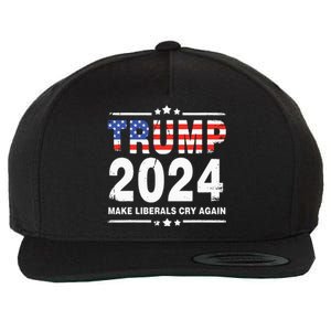 Trump 2024 Make Liberals Cry Again Wool Snapback Cap