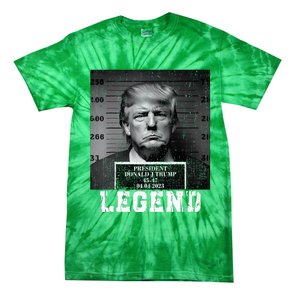 Trump 2024 Mugshot President Legend Tie-Dye T-Shirt